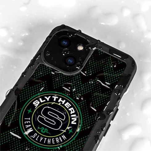 Wizarding Worlds Harry Potter Team Slytherin iPhone 15 Plus Waterproof Case